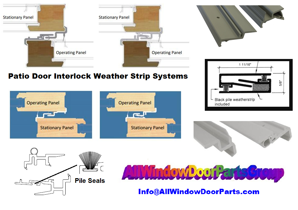 Patio Door Interlock Weather Strip Kit Generic Style Field Adaptable